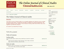 Tablet Screenshot of clinicalaudits.com